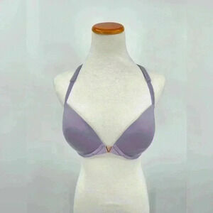BNWT Victoria's Secret Racerback Plunge Mauve Bra 32DD